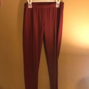 Maroon Leggings
